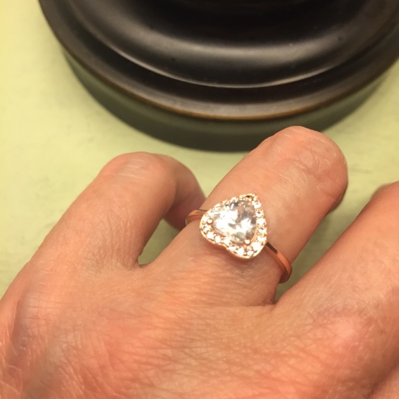 NWT Sterling Silver Ring Rose Gold. Size 5 - Picture 4 of 8